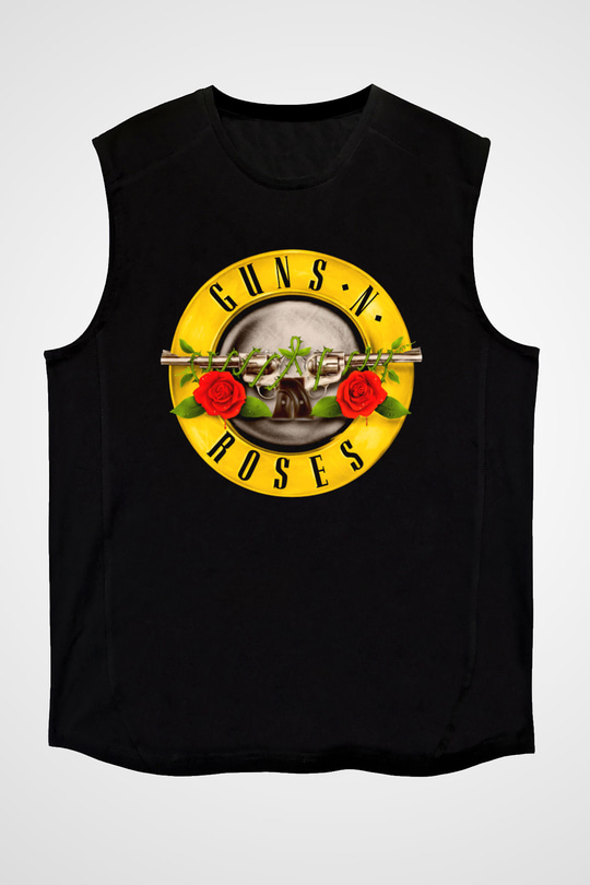 Guns N Roses Siyah Unisex Kolsuz Tişört
