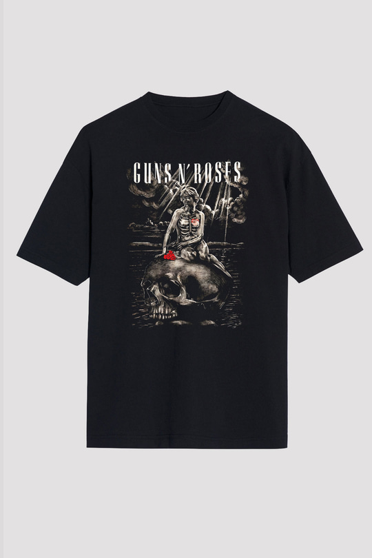 Guns N’ Roses Siyah Unisex Oversize Tişört T-Shirt