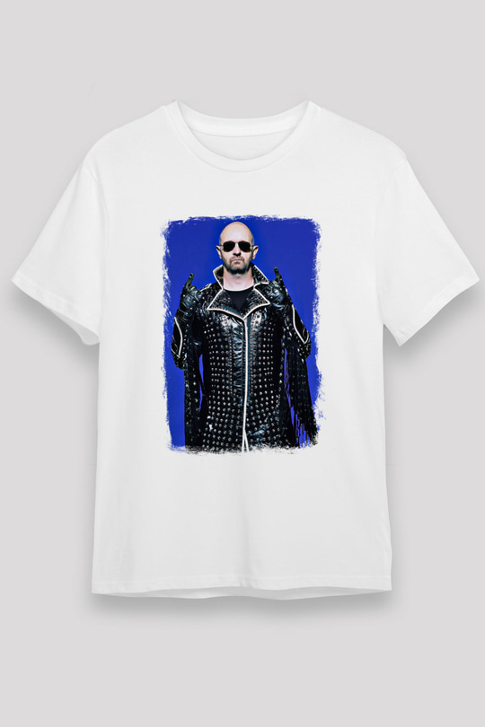 Halford Baskılı Unisex Beyaz Tişört