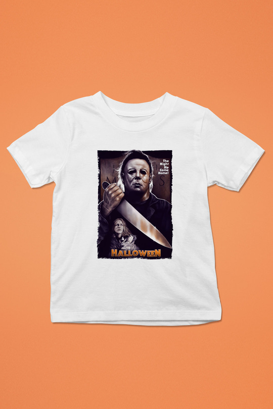 Halloween Beyaz Unisex Çocuk Tişört