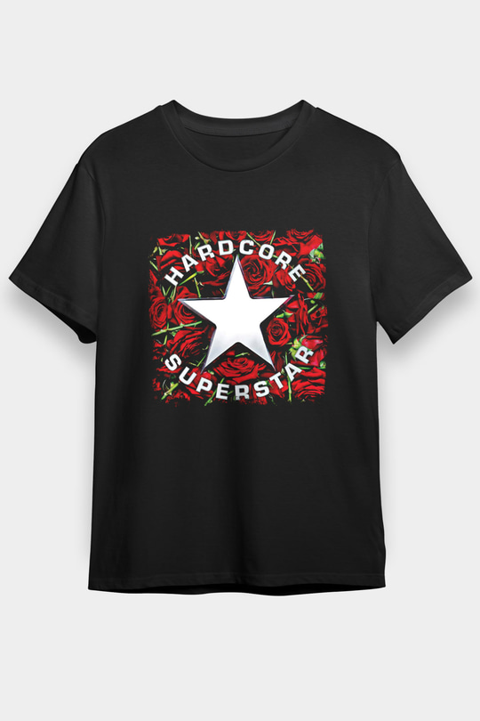 Hardcore Superstar Baskılı Unisex Siyah Tişört