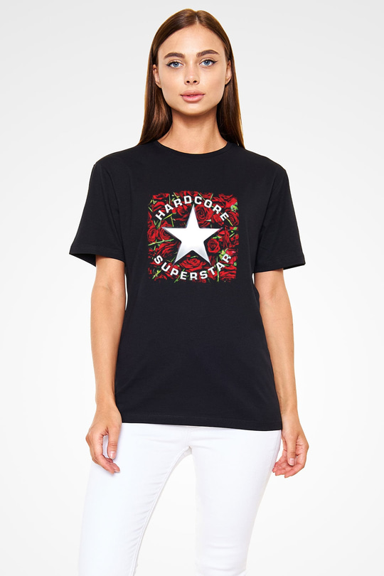 Hardcore Superstar Baskılı Unisex Siyah Tişört