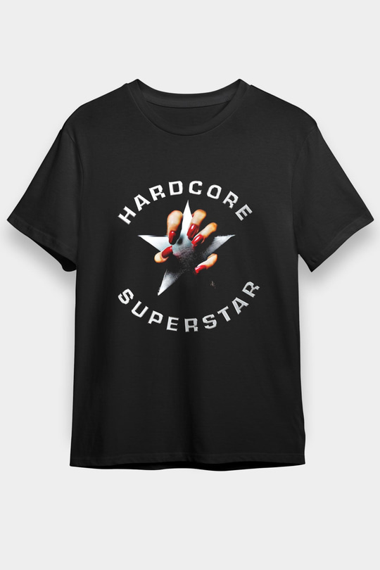 Hardcore Superstar Baskılı Unisex Siyah Tişört
