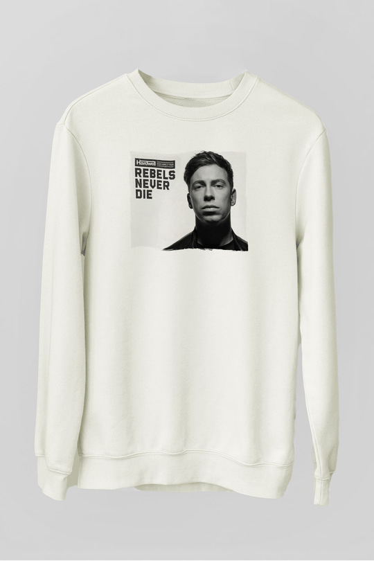 Hardwell Beyaz Unisex Sweatshirt