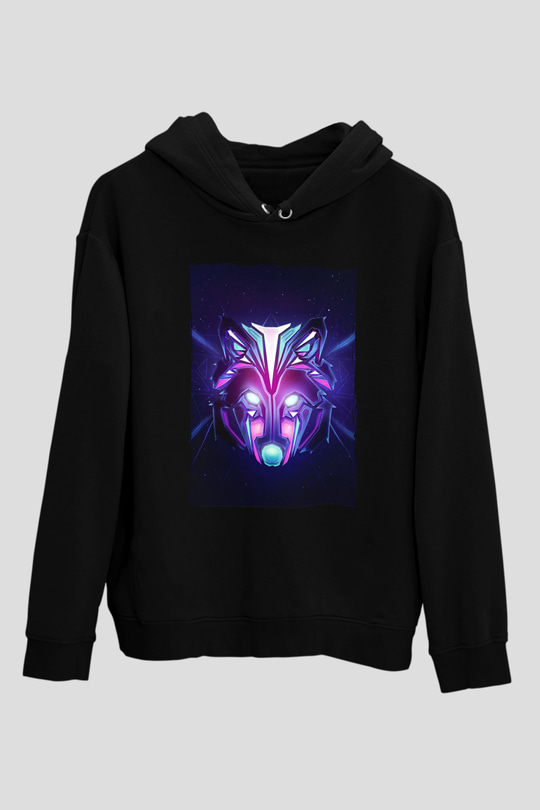 Hardwell Siyah Unisex Kapüşonlu Sweatshirt