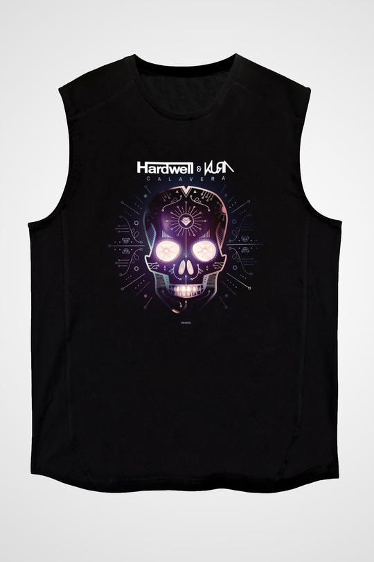 Hardwell Siyah Unisex Kolsuz Tişört