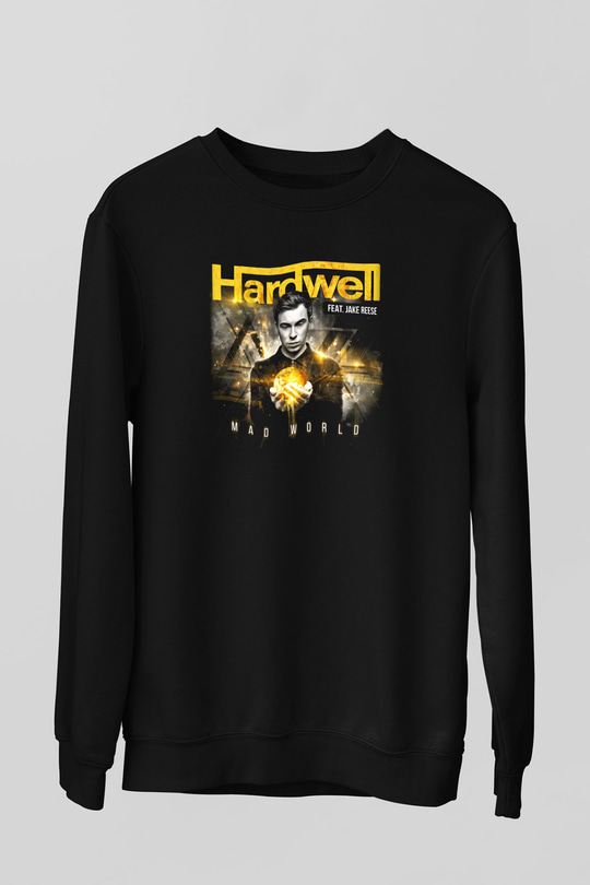 Hardwell Siyah Unisex Sweatshirt