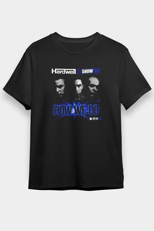 Hardwell Siyah Unisex Tişört T-Shirt - TişörtFabrikası