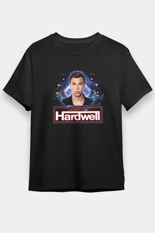Hardwell Siyah Unisex Tişört T-Shirt - TişörtFabrikası