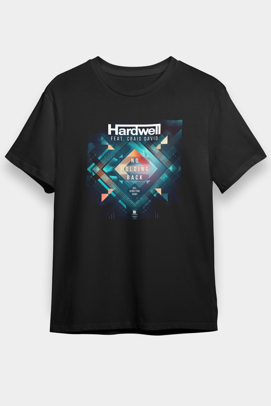 Hardwell Siyah Unisex Tişört T-Shirt - TişörtFabrikası