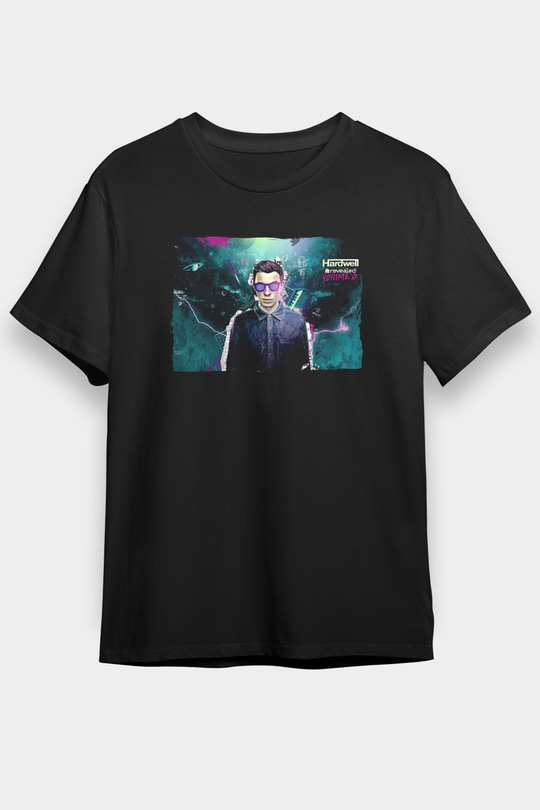 Hardwell Siyah Unisex Tişört T-Shirt - TişörtFabrikası