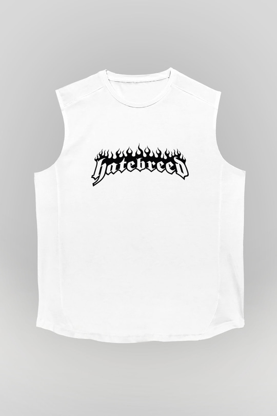 Hatebreed Beyaz Unisex Kolsuz Tişört
