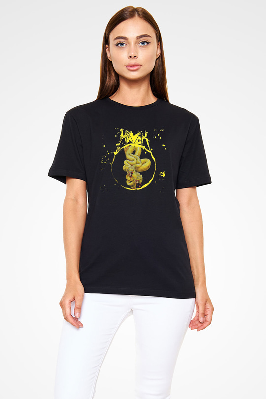 Havok Baskılı Unisex Siyah Tişört - Tshirt
