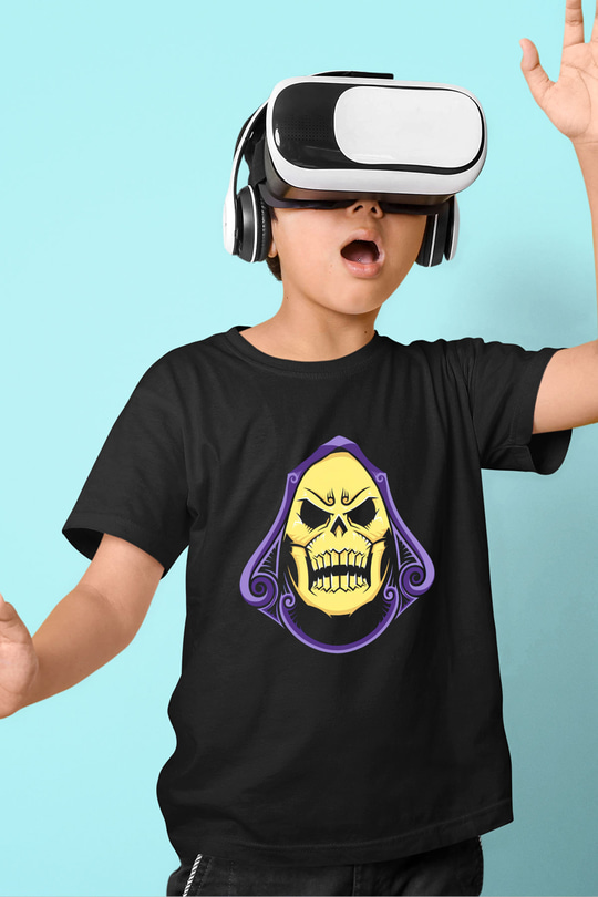 He-Man and the Masters of Universe Baskılı Siyah Unisex Çocuk Tişört