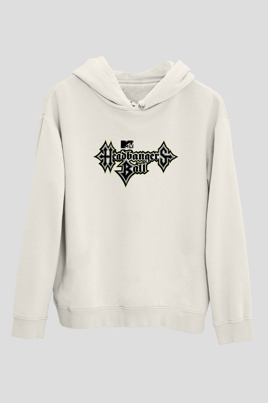 Headbangers Ball Beyaz Unisex Hoodie