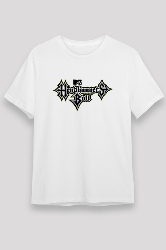 Headbangers Ball Beyaz Unisex Tişört T-Shirt