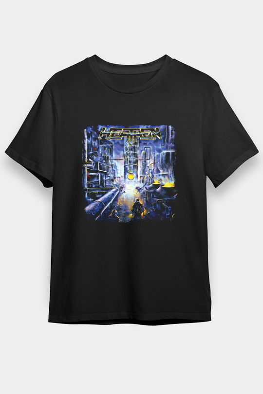 Heathen Baskılı Unisex Siyah Tişört