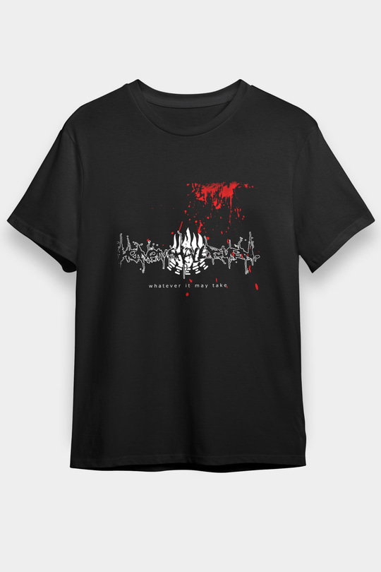 Heaven Shall Burn Baskılı Unisex Siyah Tişört