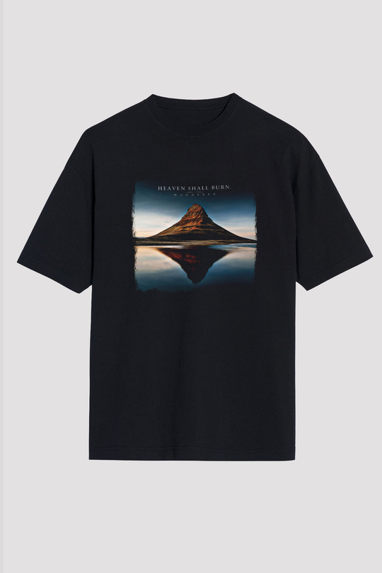 Heaven Shall Burn Baskılı Unisex Siyah Oversize Tişört