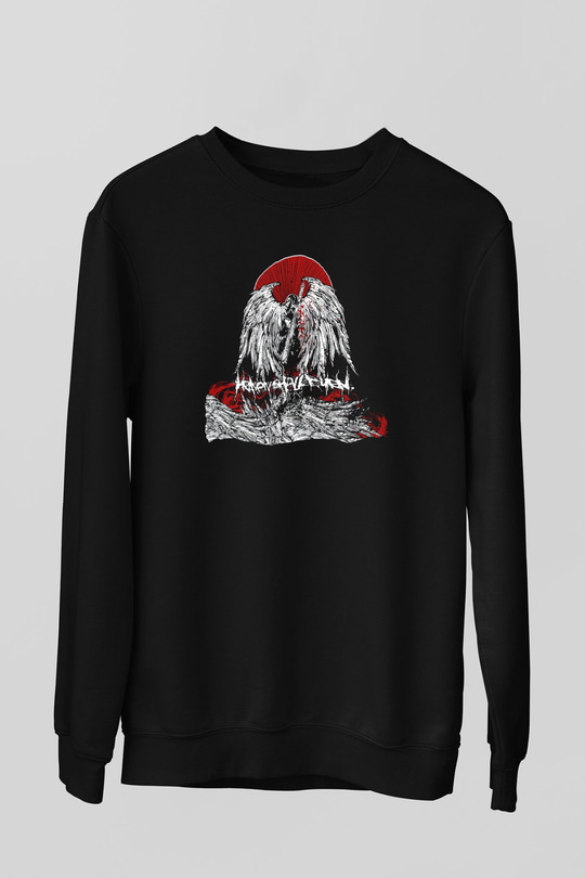 Heaven Shall Burn Siyah Unisex Sweatshirt