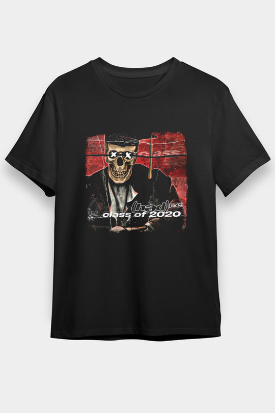 Hed PE Baskılı Unisex Siyah Tişört