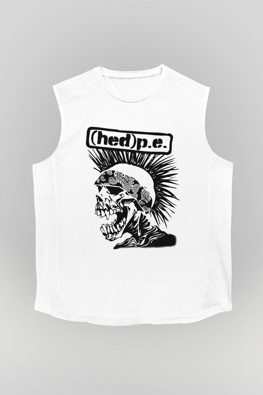 Hed PE Beyaz Unisex Kolsuz Tişört