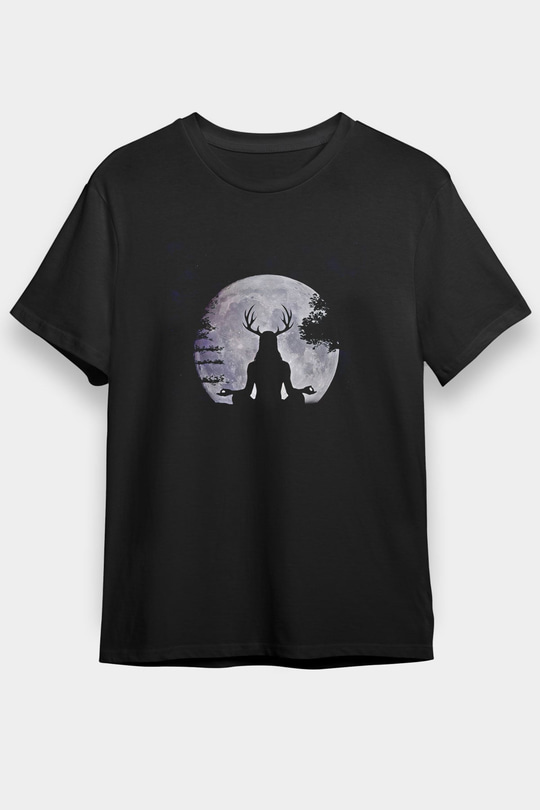 Heilung Baskılı Unisex Siyah Tişört - Tshirt