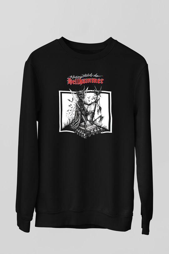 Hellhammer Siyah Unisex Sweatshirt