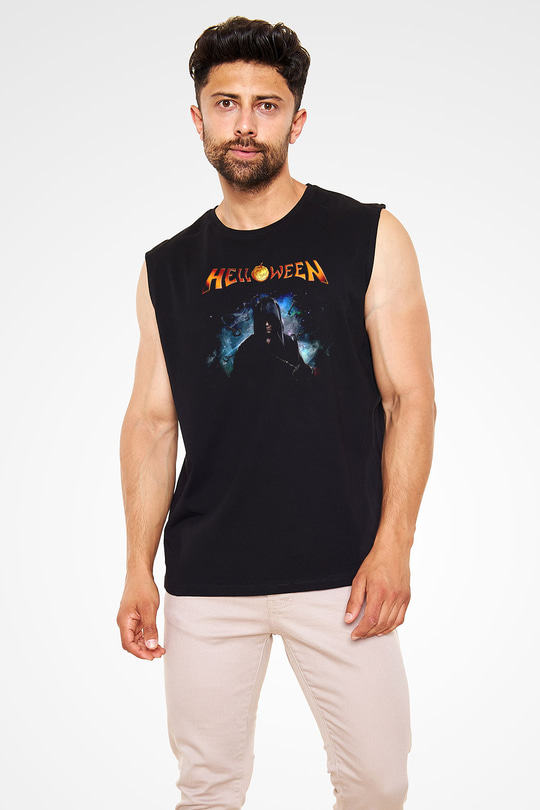 Helloween Siyah Unisex Kolsuz Tişört