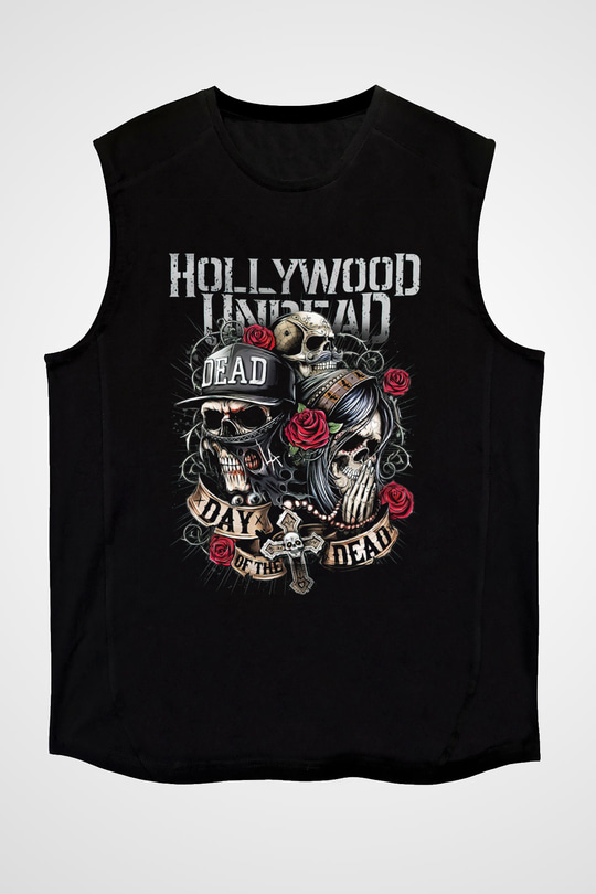 Hollywood Undead Siyah Unisex Kolsuz Tişört