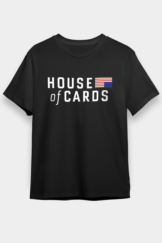 House of Cards Siyah Unisex Tişört T-Shirt