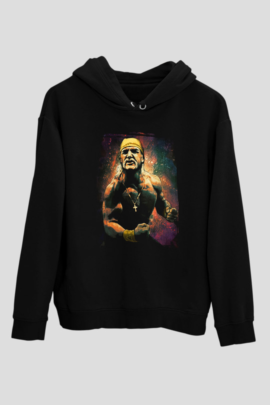 Hulk Hogan Siyah Unisex Hoodie