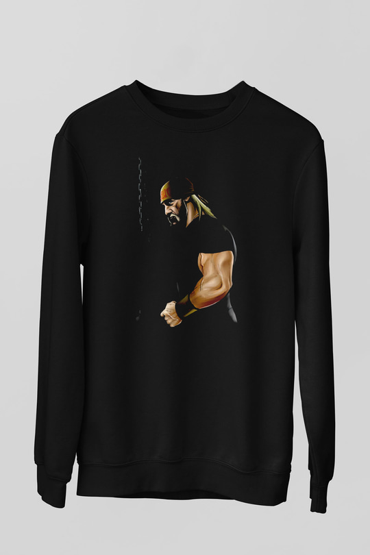 Hulk Hogan Siyah Unisex  Sweatshirt
