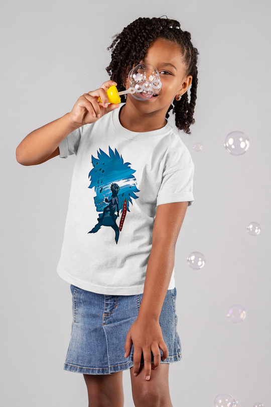 Hunter X Hunter Baskılı Beyaz Unisex Beyaz Çocuk Tişört - Tshirt