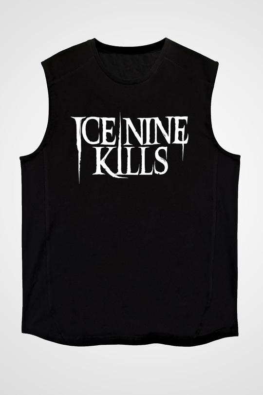 Ice Nine Kills Baskılı Unisex Siyah Kolsuz Tişört - Tshirt