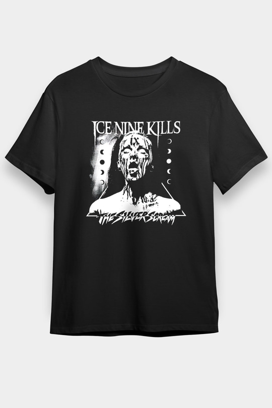 Ice Nine Kills Baskılı Unisex Siyah Tişört - Tshirt