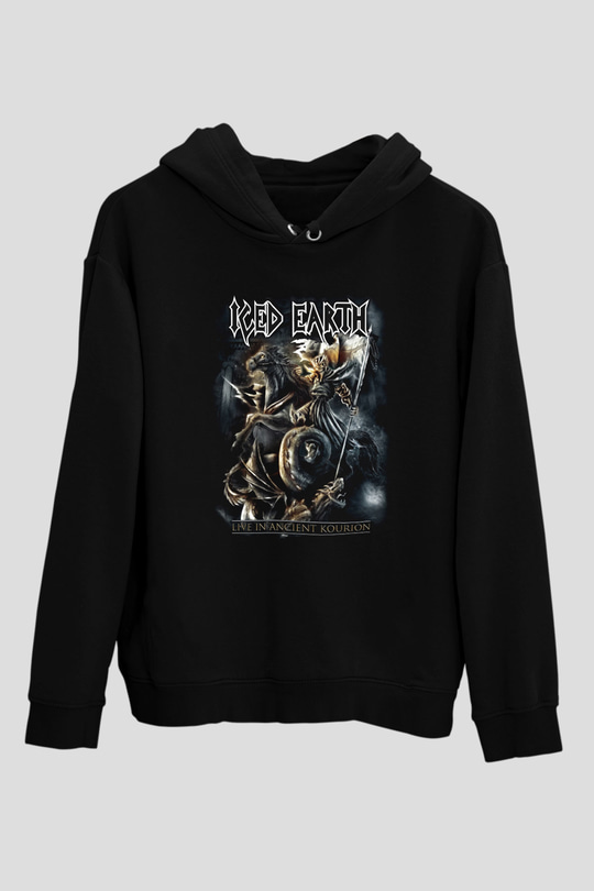 Iced Earth Siyah Unisex Hoodie