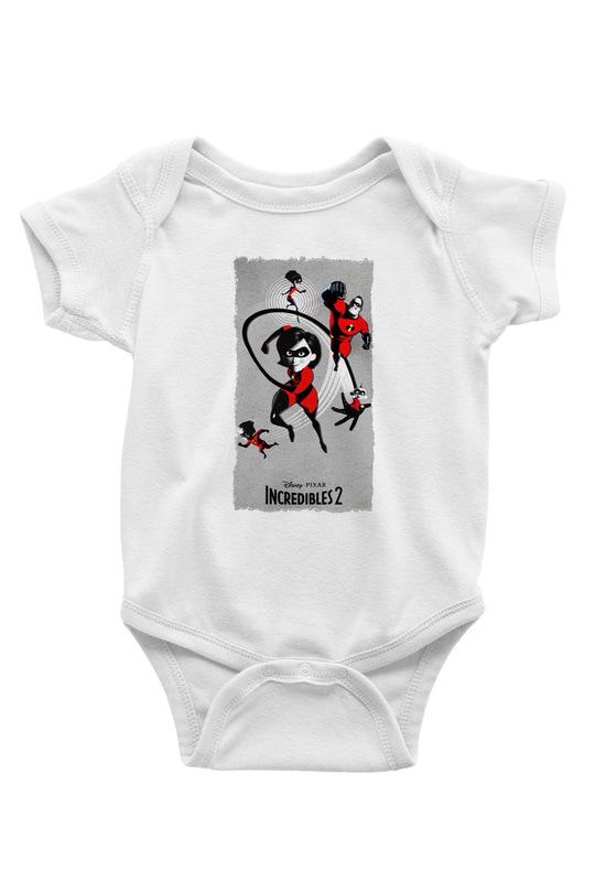 Incredibles (The) Beyaz Bebek Body - Zıbın