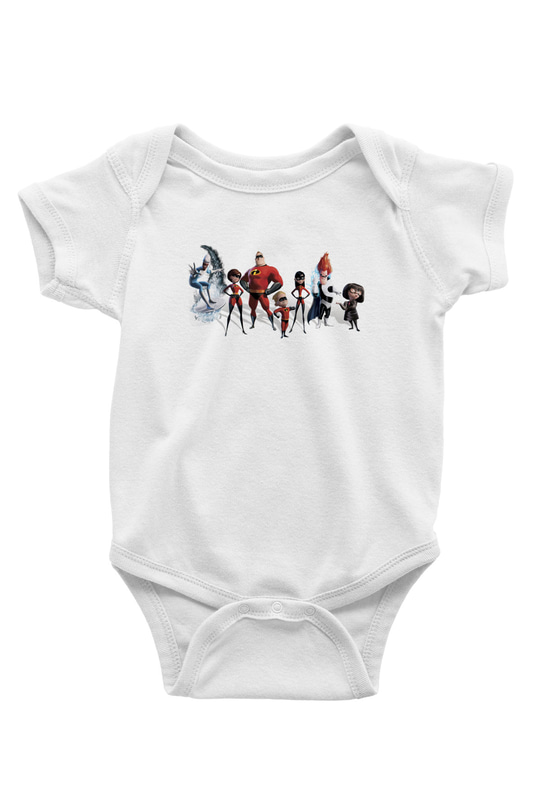 Incredibles (The) Beyaz Bebek Body - Zıbın