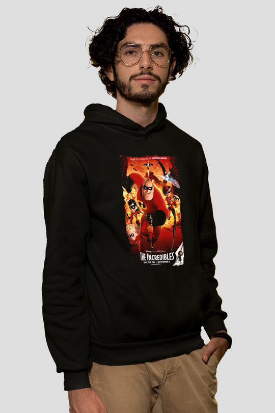 Incredibles (The) Siyah Unisex Hoodie