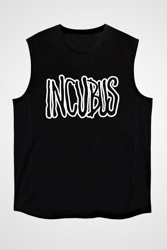 Incubus Siyah Unisex Kolsuz Tişört