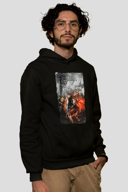 Infamous Siyah Unisex Hoodie