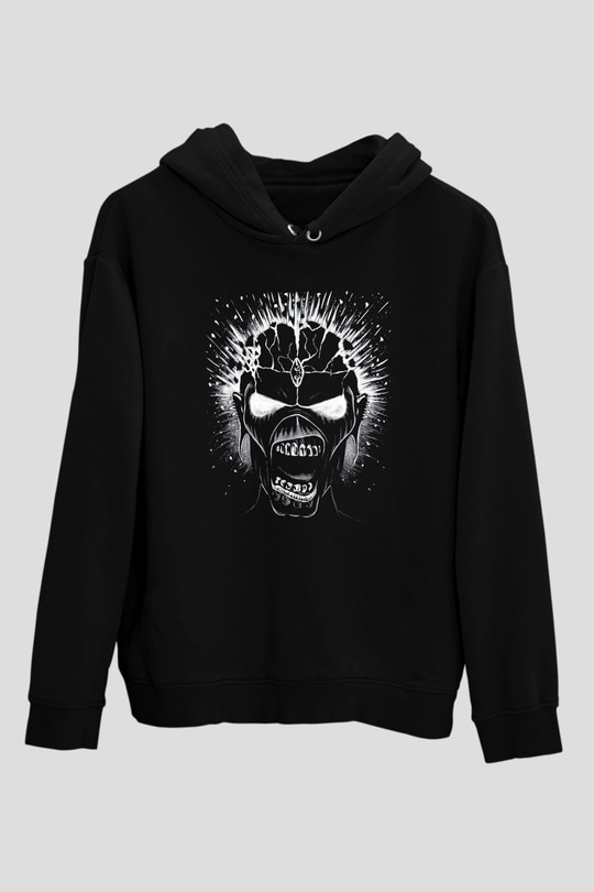 Iron Maiden Siyah Unisex Kapüşonlu Sweatshirt