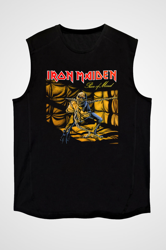 Iron Maiden Siyah Unisex Kolsuz Tişört