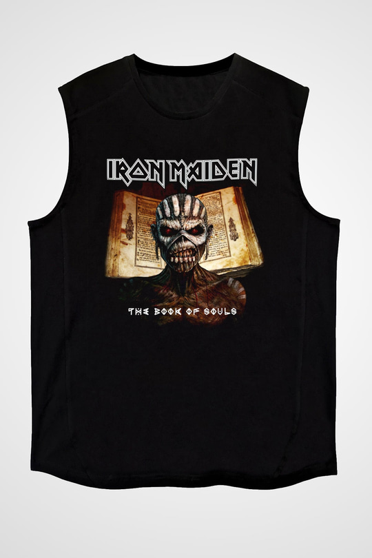 Iron Maiden Siyah Unisex Kolsuz Tişört