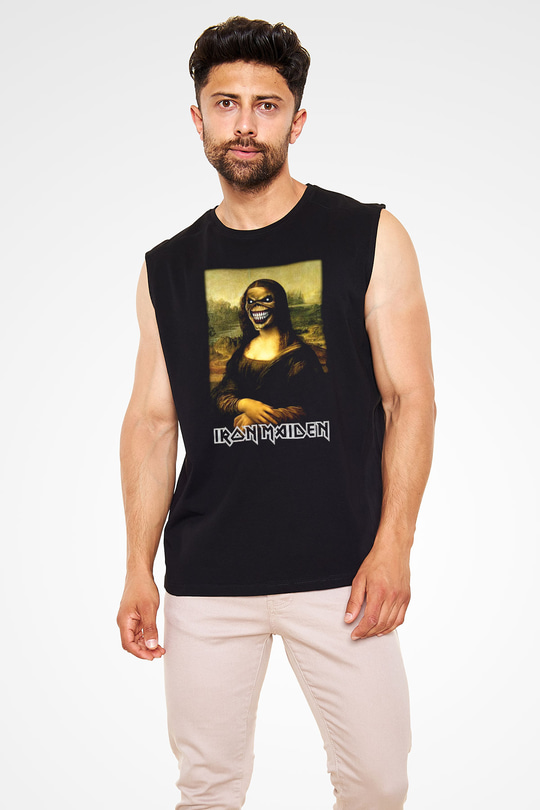 Iron Maiden Siyah Unisex Kolsuz Tişört