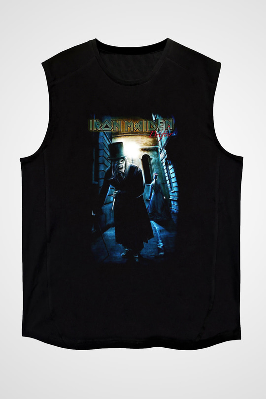 Iron Maiden Siyah Unisex Kolsuz Tişört