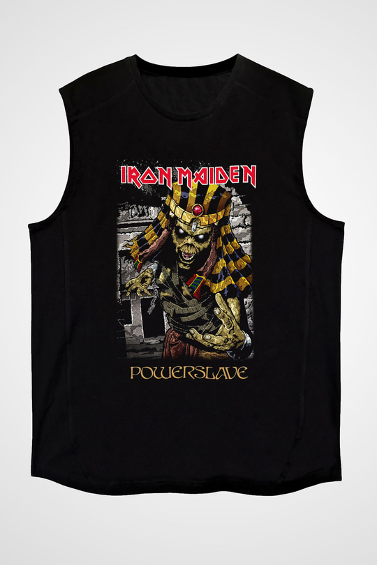 Iron Maiden Siyah Unisex Kolsuz Tişört