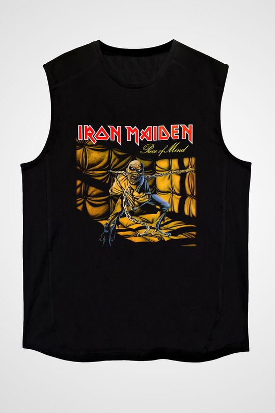 Iron Maiden Siyah Unisex Kolsuz Tişört