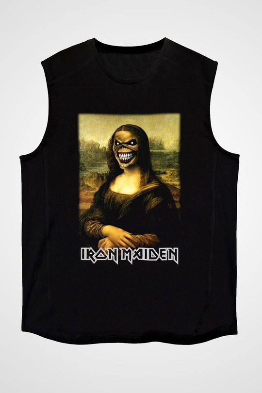 Iron Maiden Siyah Unisex Kolsuz Tişört